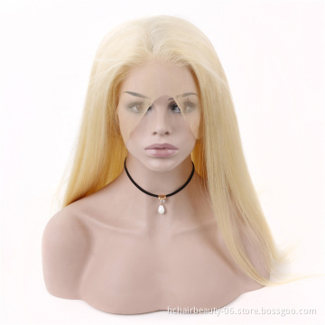 613 Blonde  Lace Wig Brazilian Straight Human Hair wigs Transparent Lace Front Wigs Pre-Plucked With Baby Hair